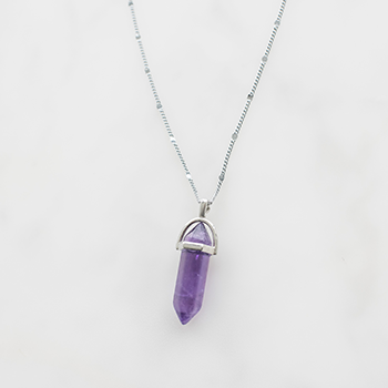 Purple Stone Necklace